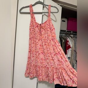 American Eagle Outfitters Pink Floral Mini Dress